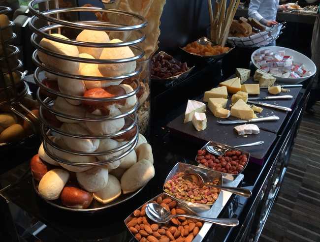 food on a table