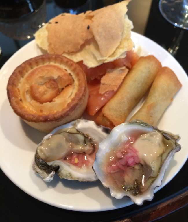 a plate of food on a table