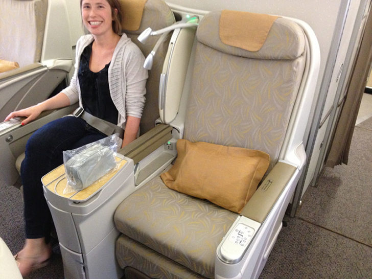 Asiana - Business Seat (front)