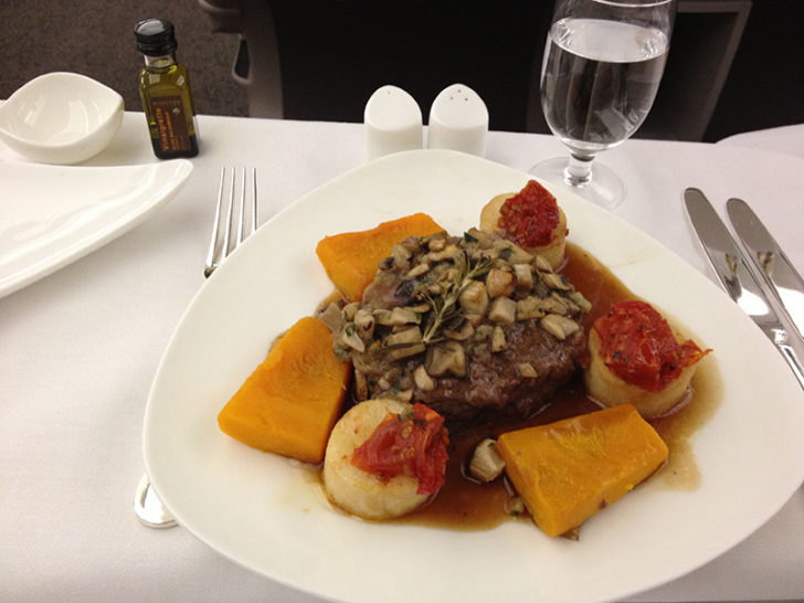 Asiana - dinner steak pumpkin