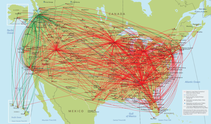 Delta Route Map