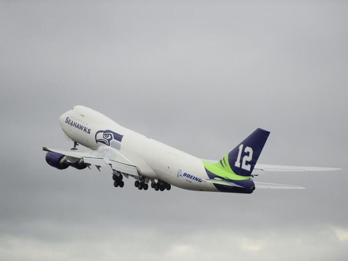 Seattle Seahawks Boeing 747-8F - Travel Codex