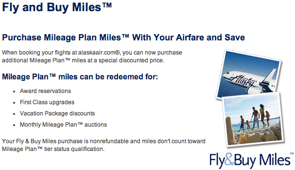 Alaska Fly and Buy Miles