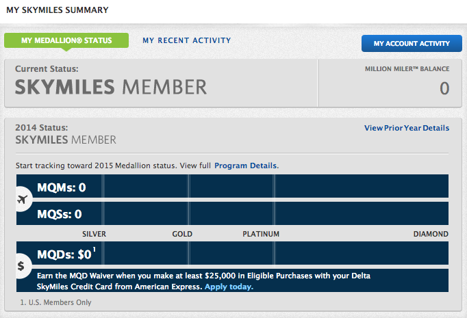 Delta Elite Status Progress