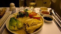 a plate of food on a table