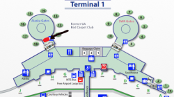 a map of airport terminal