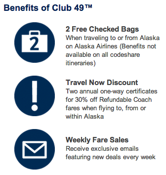 Alaska Club 49 Benefits