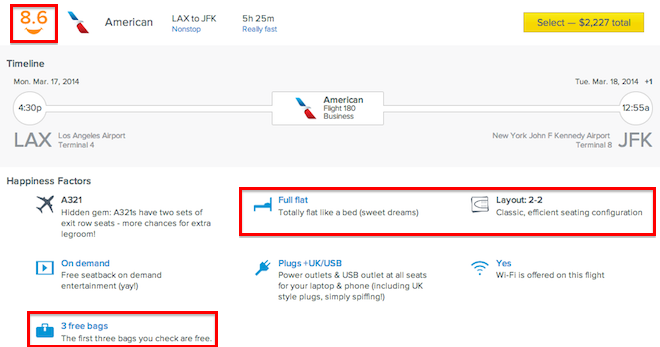 American LAX-JFK Business Routehappy