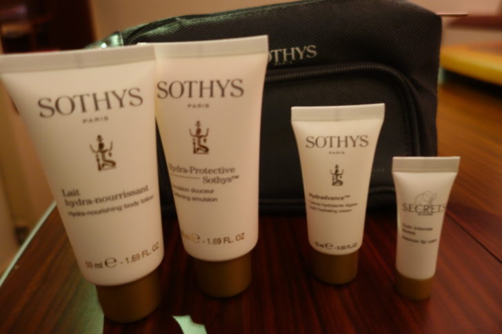 Lotions in amenity kit