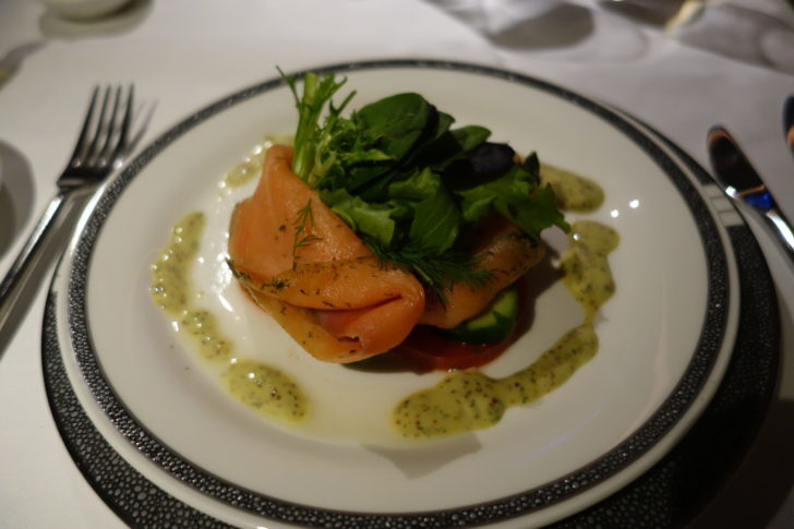 Gravadlax - always a favorite of mine on Singapore Airlines