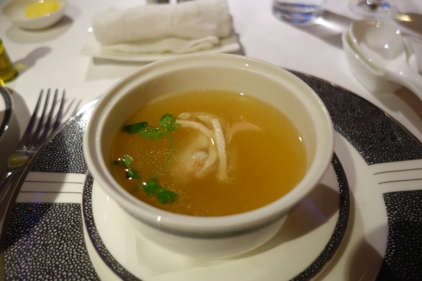 Chinese-style sweetcorn soup