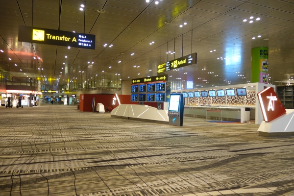 Changi at 3AM - the lights are on, but nobody's home.