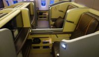 the inside of an airplane
