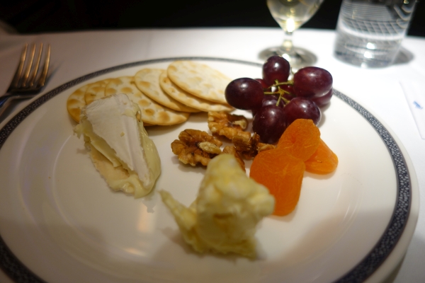 Cheese and fruit plate