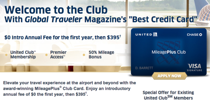 MileagePlus Club waiver