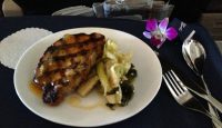 a plate of food on a table
