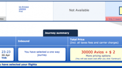 a screenshot of a flight ticket