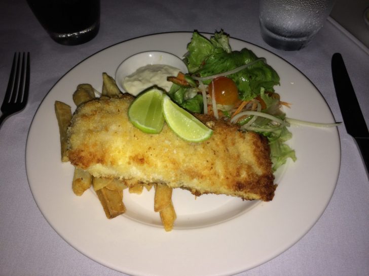 a plate of food on a table