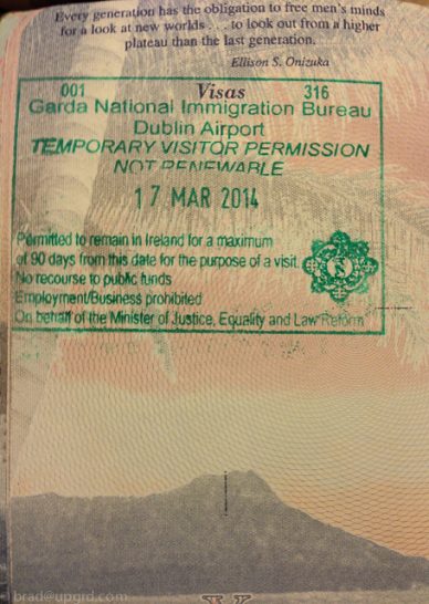 a close up of a passport