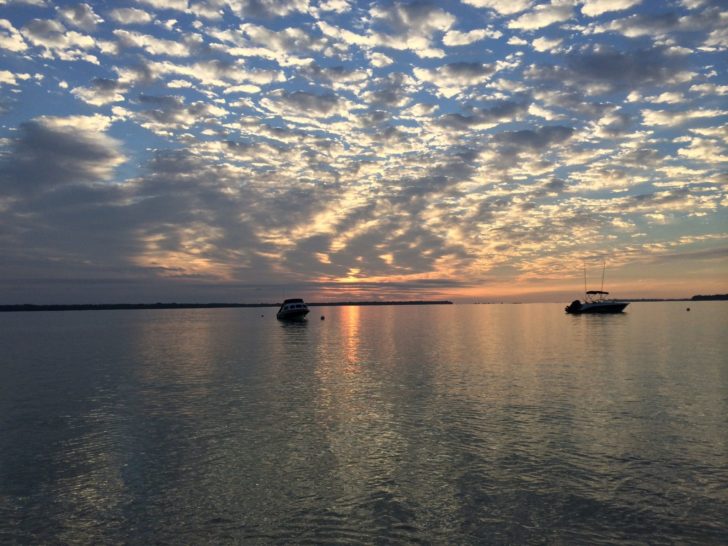 a body of water with boats in it