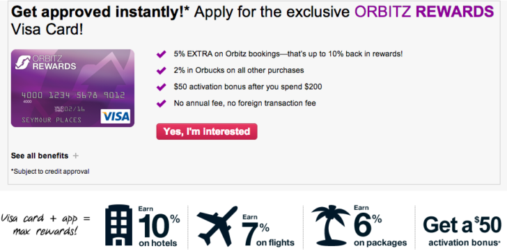 Orbitz Visa