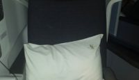 a pillow on a seat