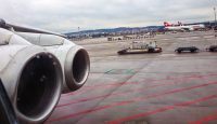 a plane on the tarmac