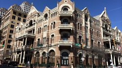 Driskill Hotel with many windows