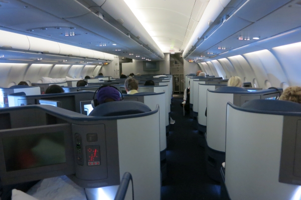 Business class cabin (from in-flight)