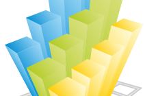 a colorful graph on a black background