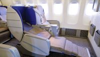 a seat in an airplane