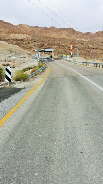 boarder crossing at Dead Sea, again a one way boarder crossing