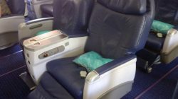 a seat in a plane