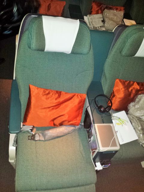 Cathay Pacific Business Class seat