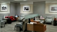a room with chairs and tables