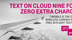 T-Mobile to Offer Free Texting on GoGo-Equipped Flights