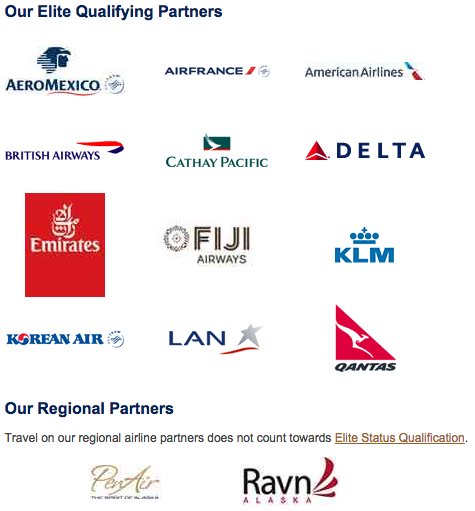 Alaska Airlines partners