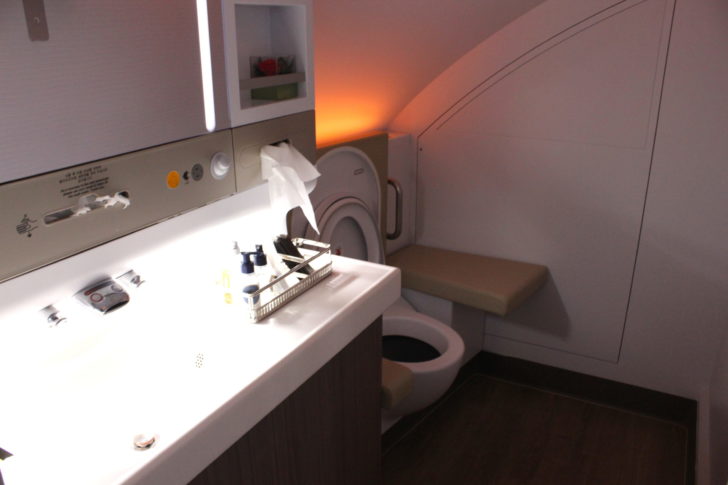 Upstairs Business Class Lavatory