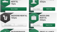 a screenshot of a rental program