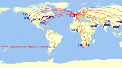 a map of the world with red lines