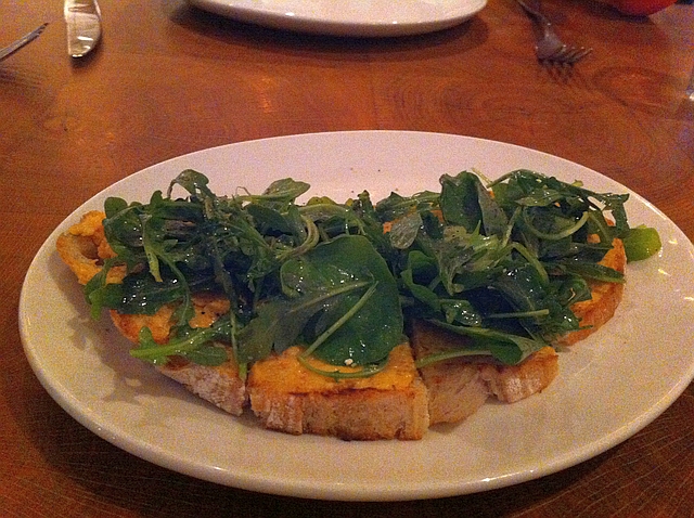 'nduja pimento cheese flatbread at CBD Provisions