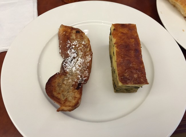 a plate of food on a table