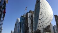 a tall buildings under construction