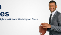 a man holding a football