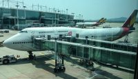 an airplane at an airport