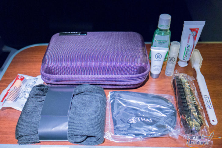 Thai Airways Business Class amenity kit