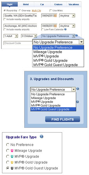 Alaska Upgrade Chart