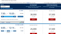 a screen shot of a flight schedule