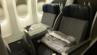 a seat on an airplane
