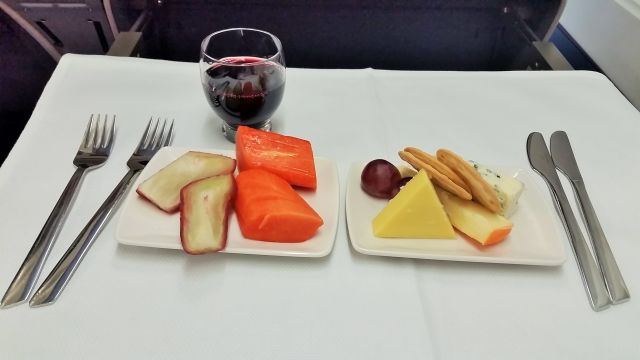 Cathay Pacific Business meal